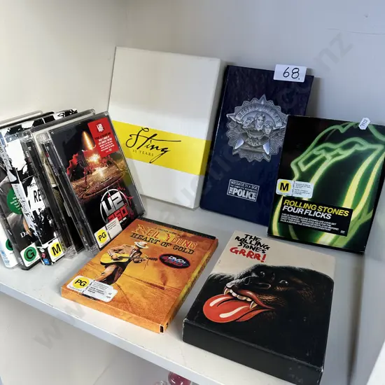 Music DVD sets inc Sting & Stones