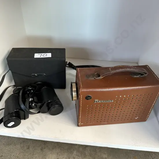 Transistor and binoculars