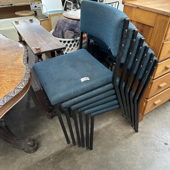 6 Stacker chairs