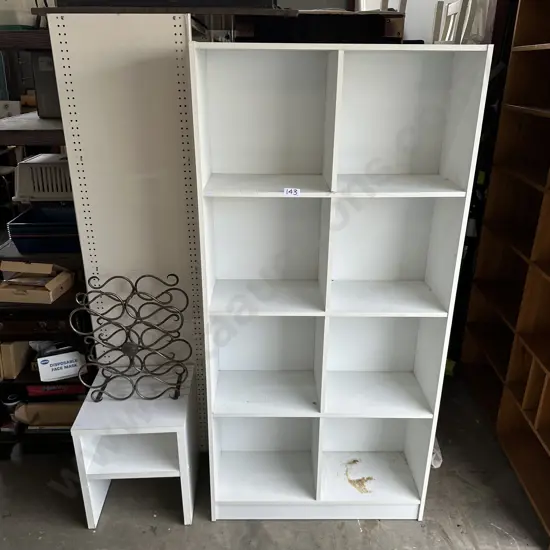 Shelf, side cab and wine rack