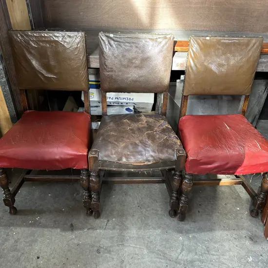 3 old chairs