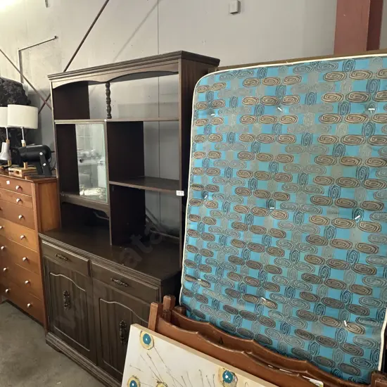 single bed and wall unit