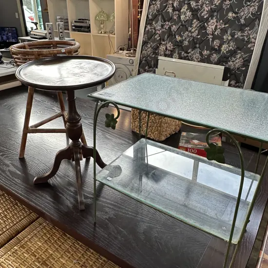 Vintage side table , wine table, planter