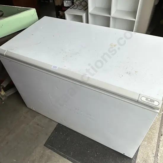 Large chest freezer, tidy inside.