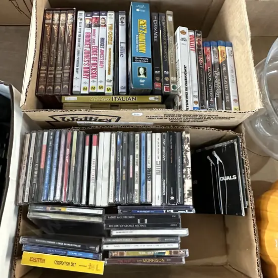 DVD and CD collection