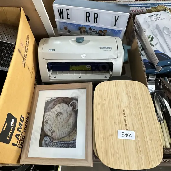 Dishes, prints , sign etc