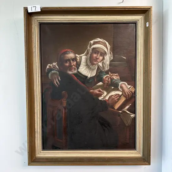 Early signed oil painting