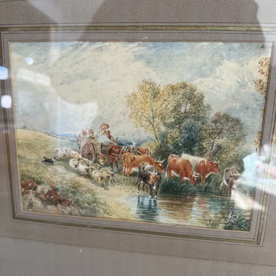 Water colour painting by Myles Birket Foster (1825-1899)