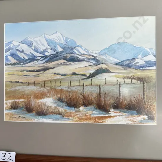 Otago scene painting by Ngaio McKee