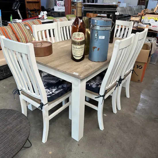 Matching table and 6 chairs