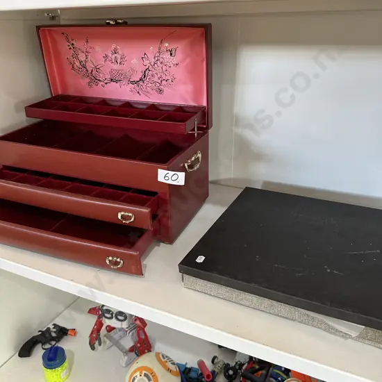 Jewelry box and records