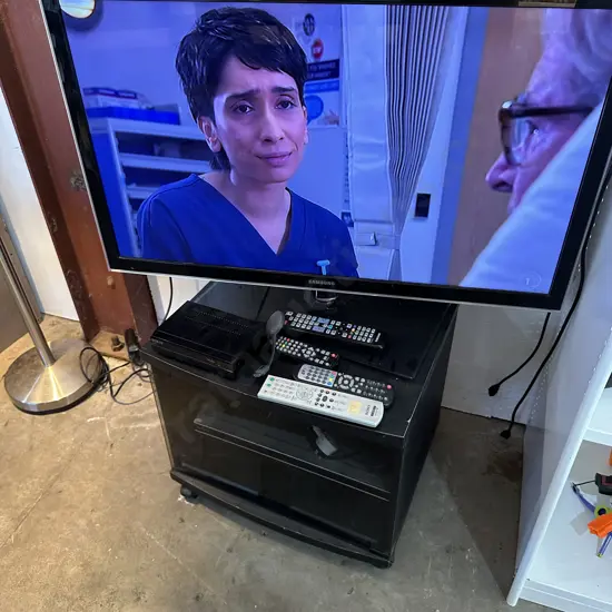 TV 37Inch, DVD, freeview, chrome cast