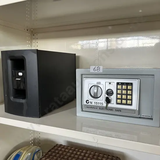 Safe and Bose speaker