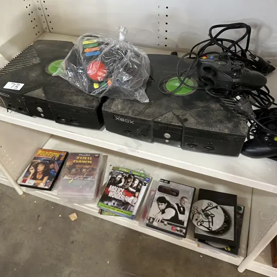 XBOX x 2 plus controllers plus games