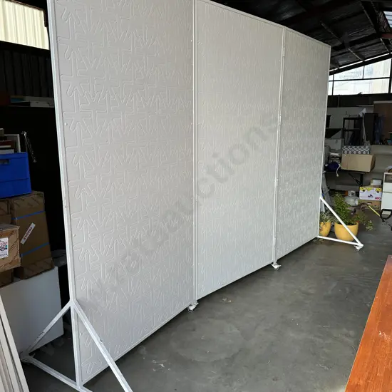Large Trubridge Industrial divider screen on castors 2.6 x 3.8m
