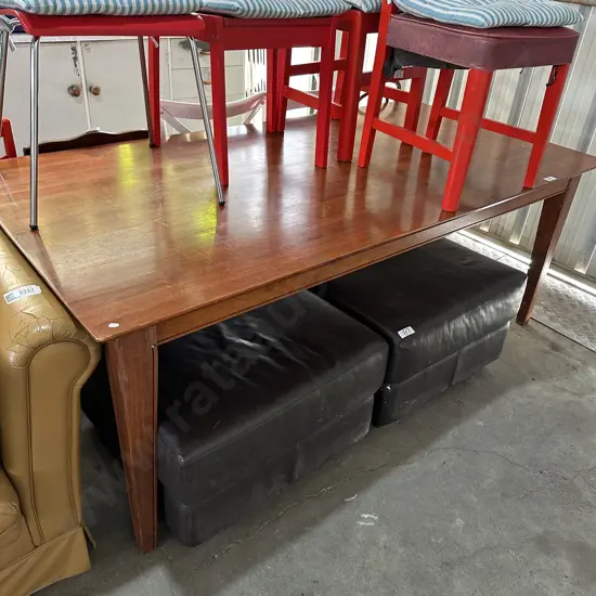 Rubberwood 8 place dining table