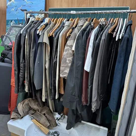 Large lot vintage jackets and hanger