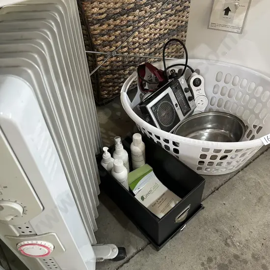 Heaters, radio, leather care, roaster etc