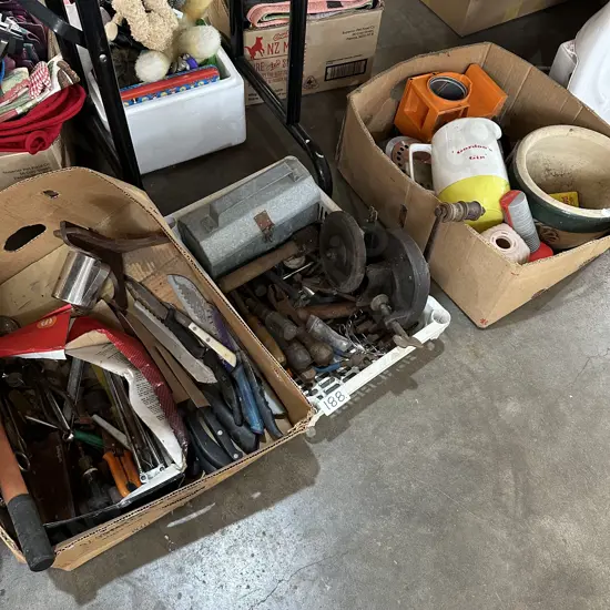 3 boxs tools etc
