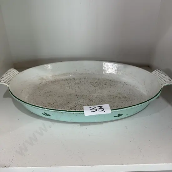 Dutch Cast iron enamel dish