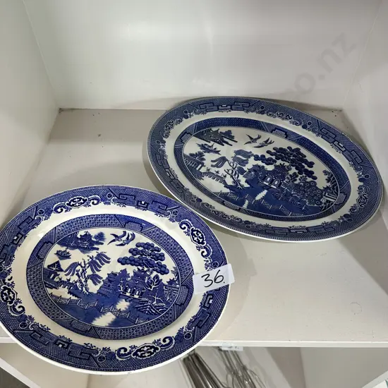 2 Willow plates