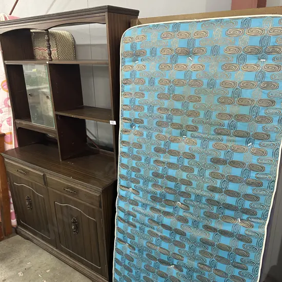 wall unit and single mattress
