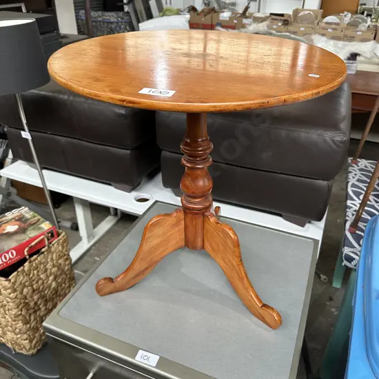 Native wood side table