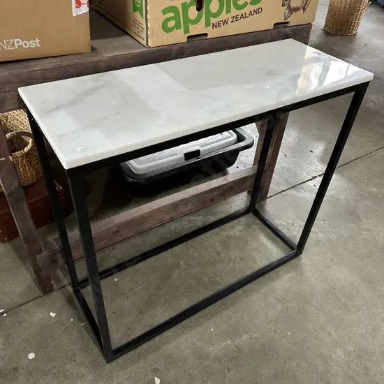 Quartz top hall table