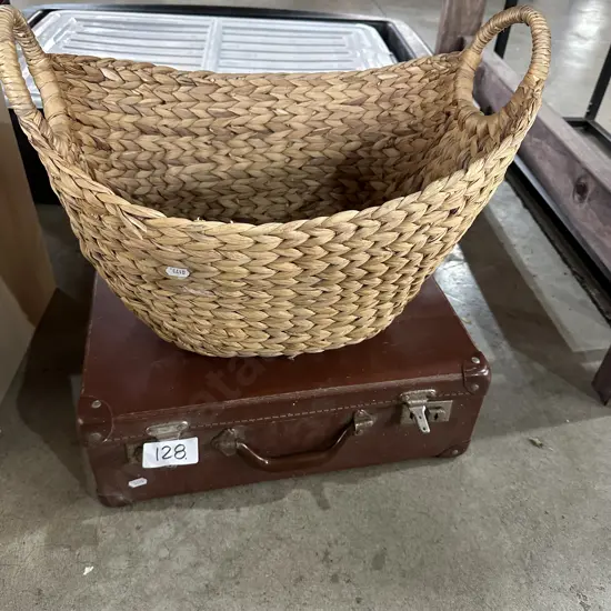 Basket and suitcase