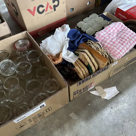 3 boxes inc Agee jars