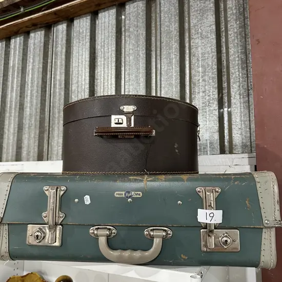 Hat and suitcase