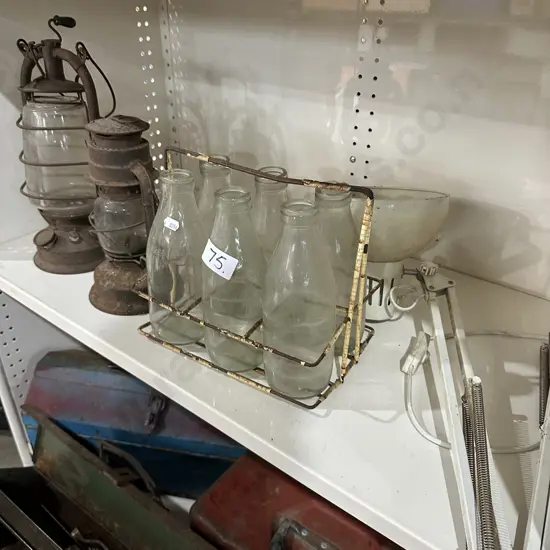 Milk bottles etc