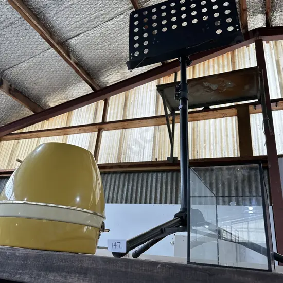 Music stand, hair drier etc