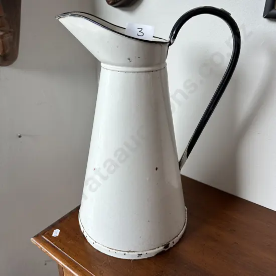 Large enamel jug/vase 38cm