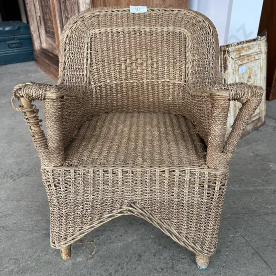 Childs wicker chair