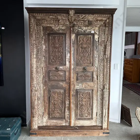 Indian carved cupboard 1500 x 2200