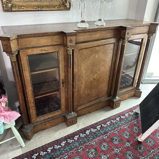 Burr Walnut Shereton revival sideboard