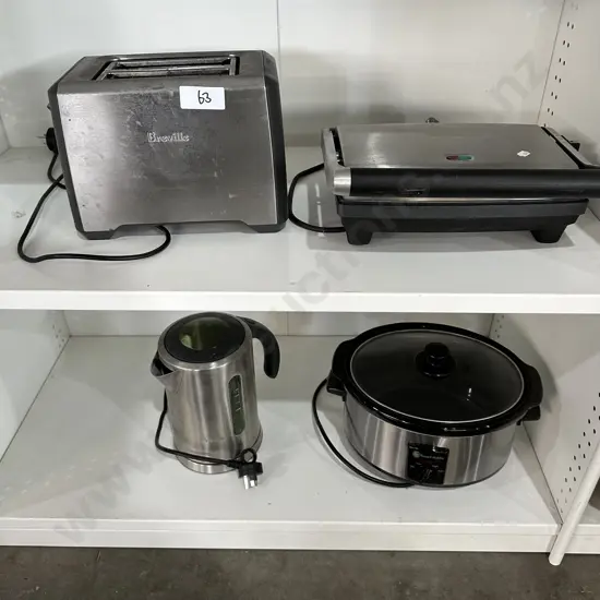 Toastie, toaster, jug, slow cooker