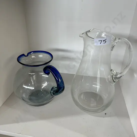 2 glass jugs