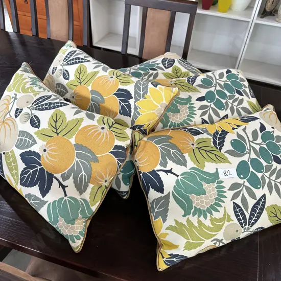 5 designer feather cushions