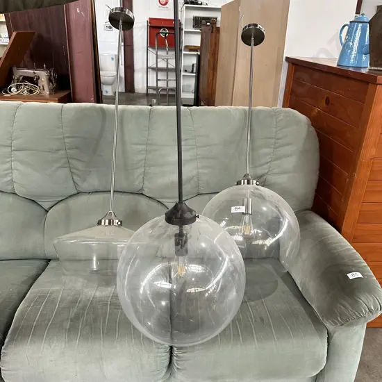 3 large centre light fittings