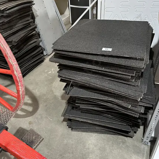 Carpet tiles, the stack is 730mm high