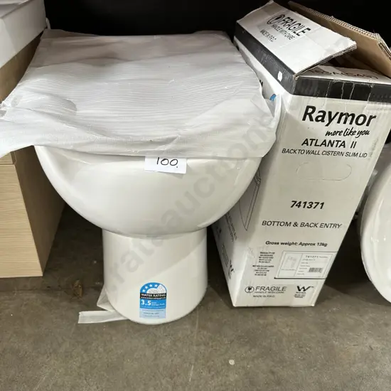 As new Toilet and cistern