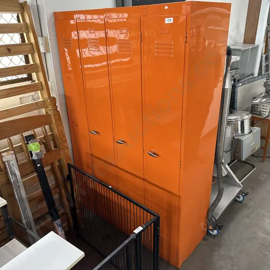 Orange lockers