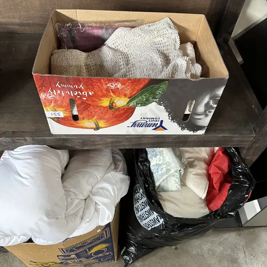 Large lot bedding and linen