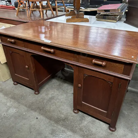 African hardwood desk