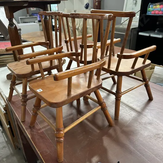 set of 4 kids Kauri chairs