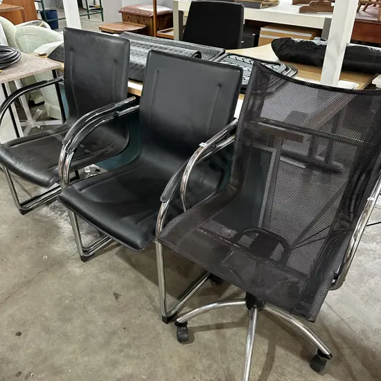 3 office chairs