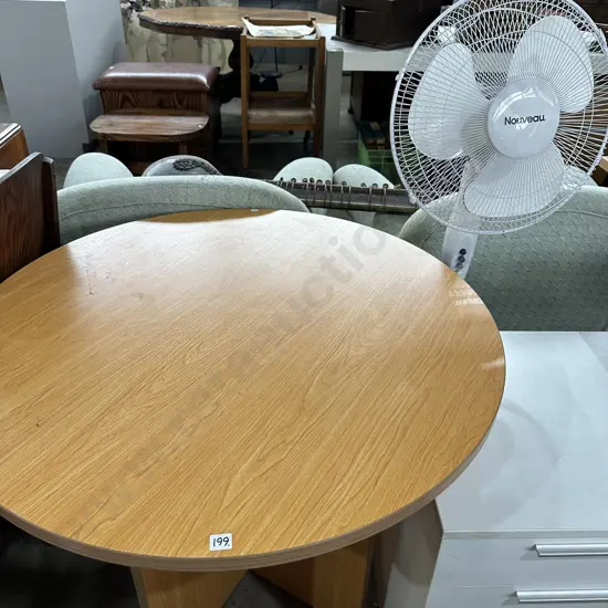 office table and fan