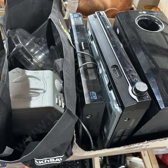 DVD player, surround sound and kitchen wizz